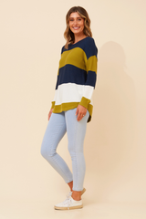 Caroline Morgan Colour Block Jumper