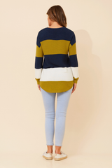 Caroline Morgan Colour Block Jumper
