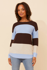 Caroline Morgan Colour Block Jumper