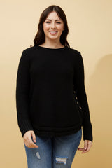 Caroline Morgan Button Detail Jumper