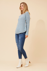 Caroline Morgan Button Detail Jumper