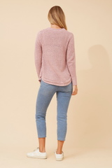 Caroline Morgan Button Detail Jumper