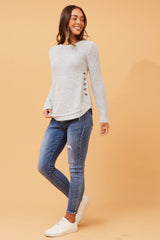 Caroline Morgan Button Detail Jumper