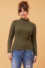 Caroline Morgan Polo Neck Ribbed Skivvy