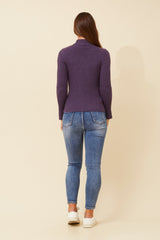 Caroline Morgan Polo Neck Ribbed Skivvy