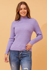 Caroline Morgan Polo Neck Ribbed Skivvy