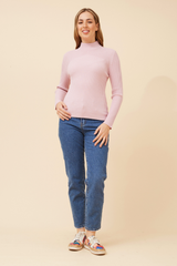 Caroline Morgan Polo Neck Ribbed Skivvy
