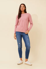 Caroline Morgan Floral Embellished Knit Jumper