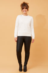 Caroline Morgan Floral Embellished Knit Jumper
