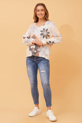 Bottega Floral Knit Jumper