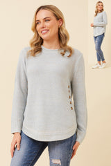 Caroline Morgan Side Button Jumper