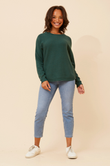 Caroline Morgan Side Zip Jumper