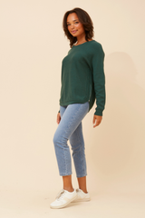 Caroline Morgan Side Zip Jumper
