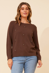 Caroline Morgan Star Pattern Knit Jumper