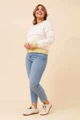 Caroline Morgan Pastel Stripe Knit Jumper