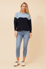 Caroline Morgan Colour Block Knit Jumper