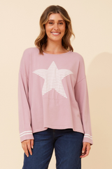 Caroline Morgan Star Pullover