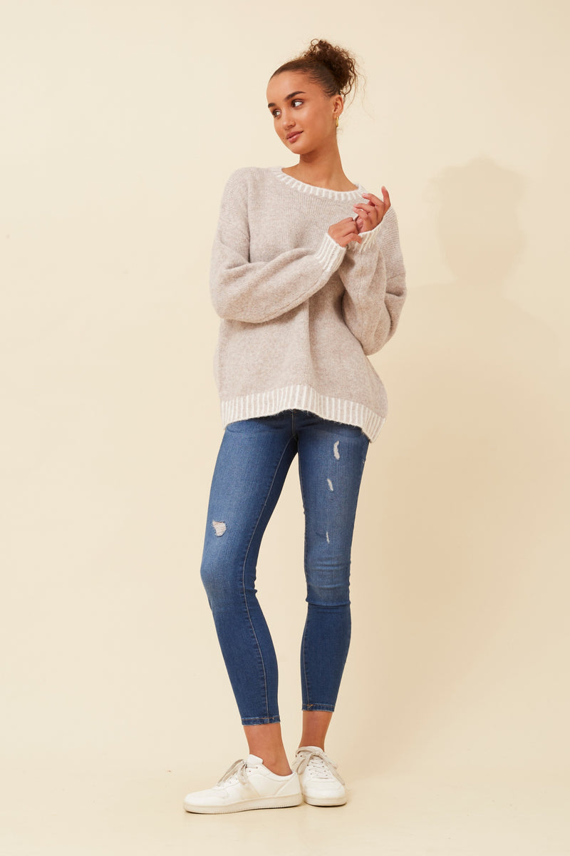 Caroline Morgan Solid Knit Jumper