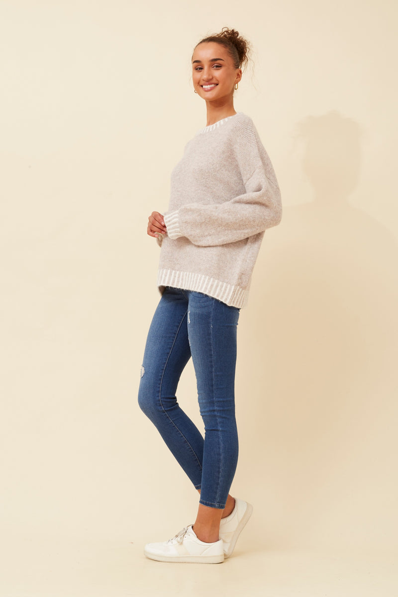 Caroline Morgan Solid Knit Jumper