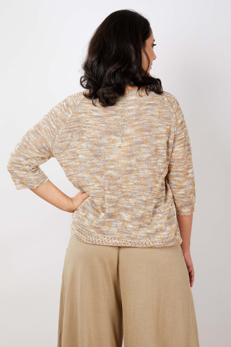 JJ Sisters Cotton Linen Knitted Top