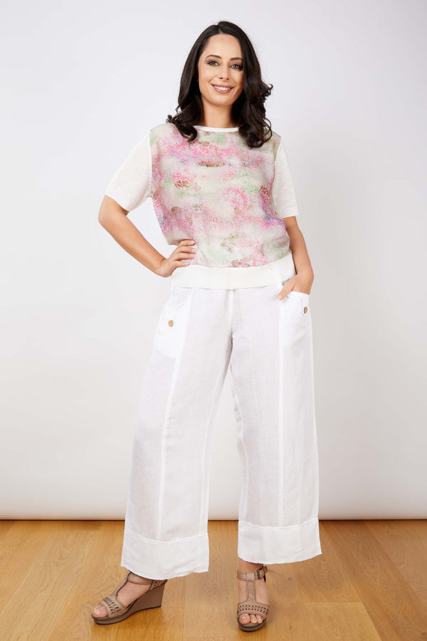 JJ Sisters Silk Linen Top