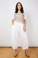 JJ Sisters Silk Linen Top