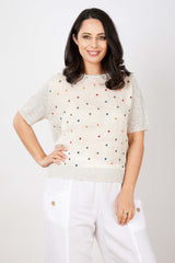 JJ Sisters Silk Linen Top