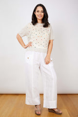 JJ Sisters Silk Linen Top