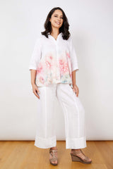 JJ Sisters Linen Printed Shirt