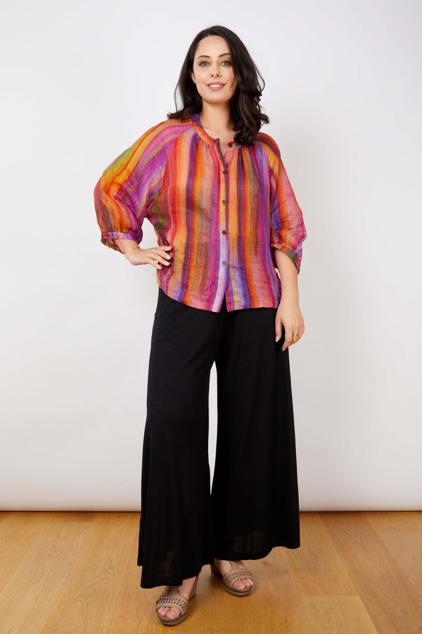 JJ Sisters Silk Linen Top