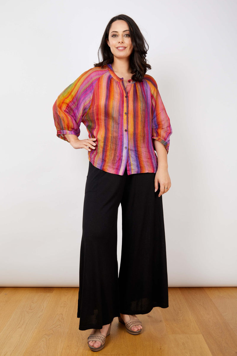 JJ Sisters Silk Linen Top