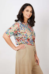 JJ Sisters Cotton Linen Top