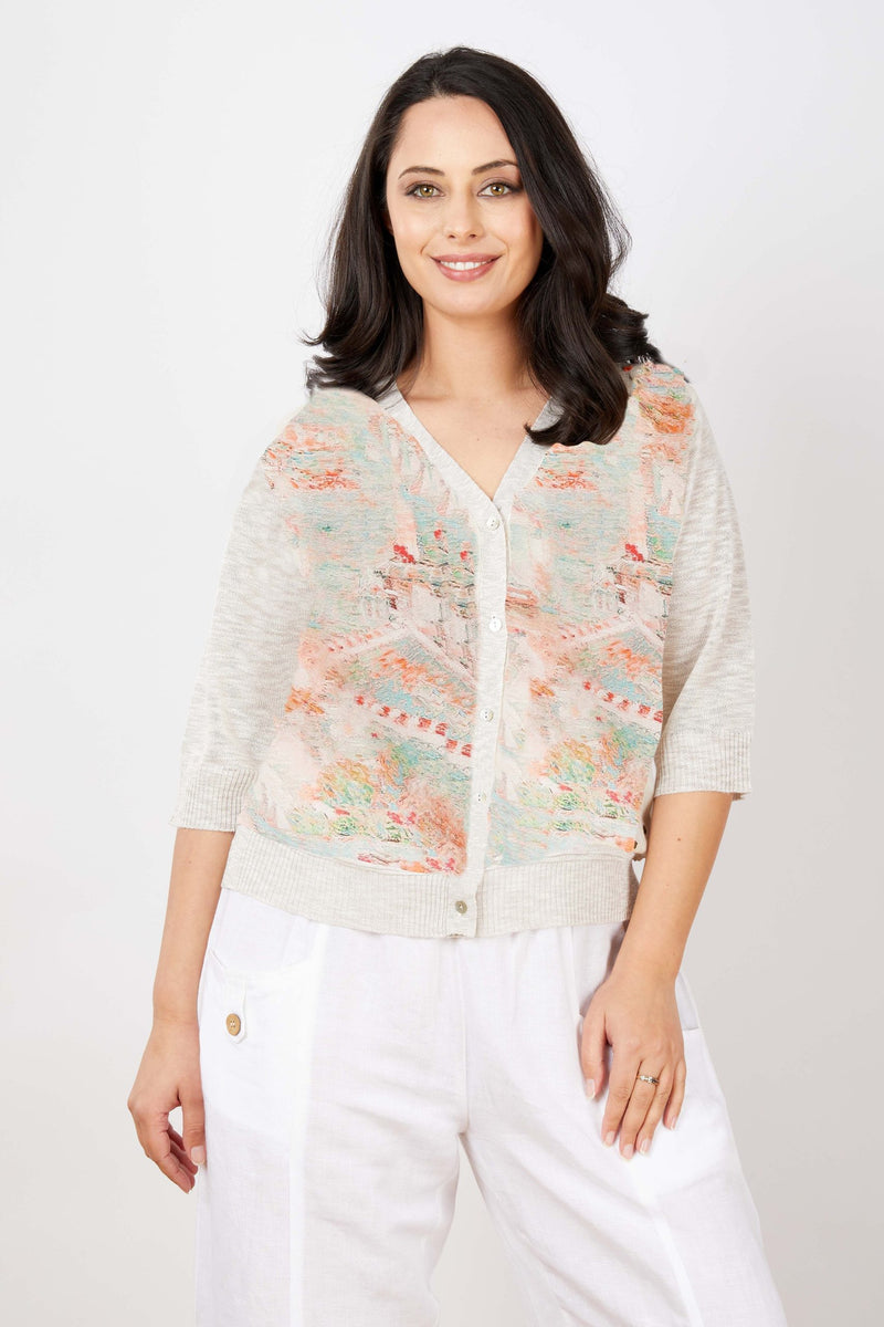 JJ Sisters Silk Linen Cardigan