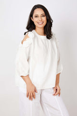 JJ Sisters Linen Top