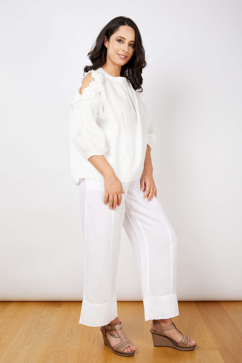 JJ Sisters Linen Top