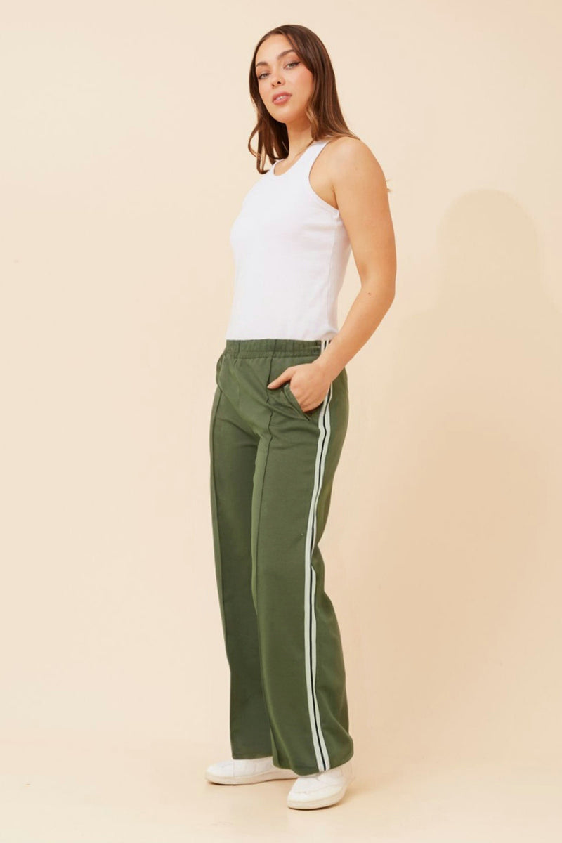 Caroline Morgan Side Stripe Track Pant