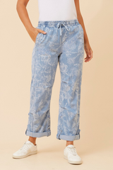 Caroline Morgan Abstract Denim Pant