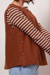 See Saw 100% Boiled Wool Vest