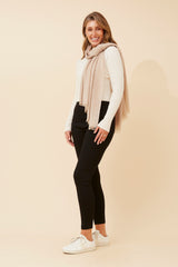 Caroline Morgan Solid Lurex Scarf