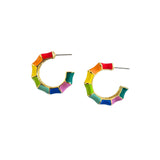 ZODA Enamel Hoop Earrings