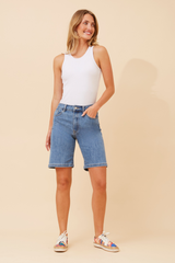 Caroline Morgan Denim Shorts