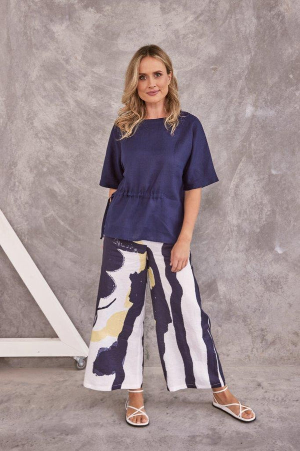 See Saw Linen Palazzo Pant