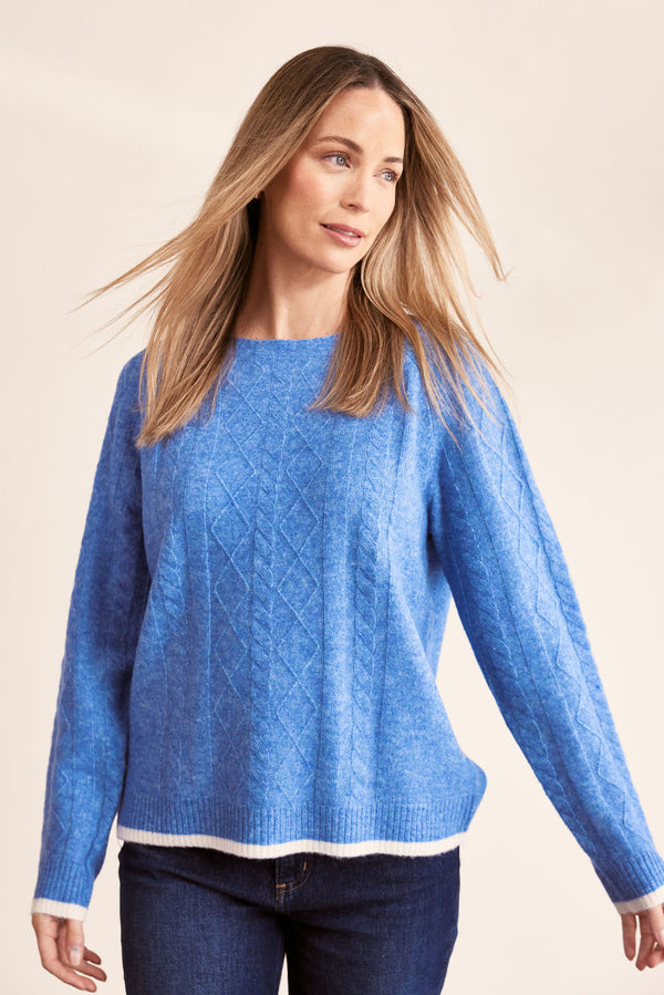 See Saw Cable Knit Sweater