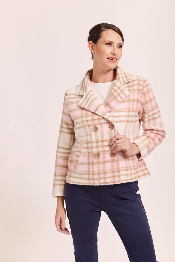 See Saw Brushed Wool Blend Jacket