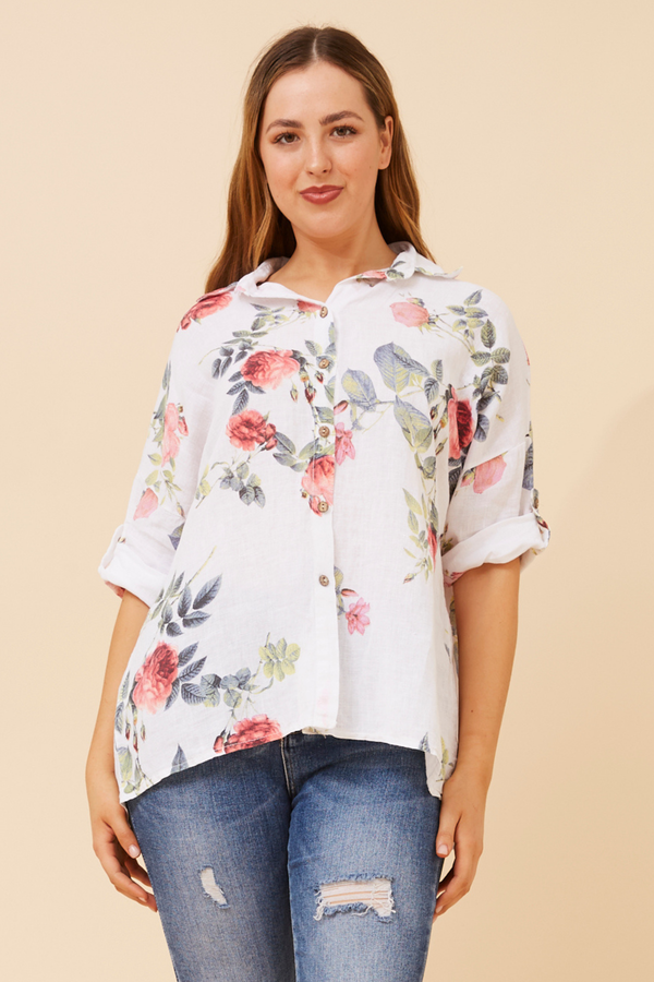 Bottega Floral Print Shirt