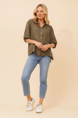 Caroline Morgan Button Back Shirt