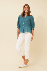 Caroline Morgan Button Back Shirt