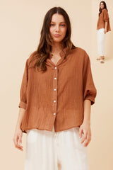 Caroline Morgan Button Back Shirt