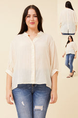 Caroline Morgan Button Back Shirt