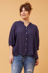 Caroline Morgan Button Back Shirt